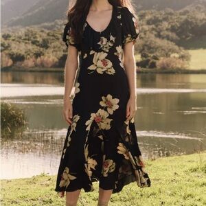THE GREAT. Medley Floral  Dress NWT